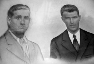 El jornalero Rafael Roldán Arcos (izquierda), de 34 años, fusilado el 1 de agosto de 1936. Su hermano Francisco (derecha) murió al finalizar la contienda en un campo de concentración en Málaga. 